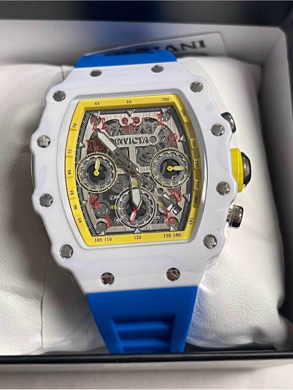 Invicta Racing Valxor Unisex Watch - 40mm, Blue (69775) new